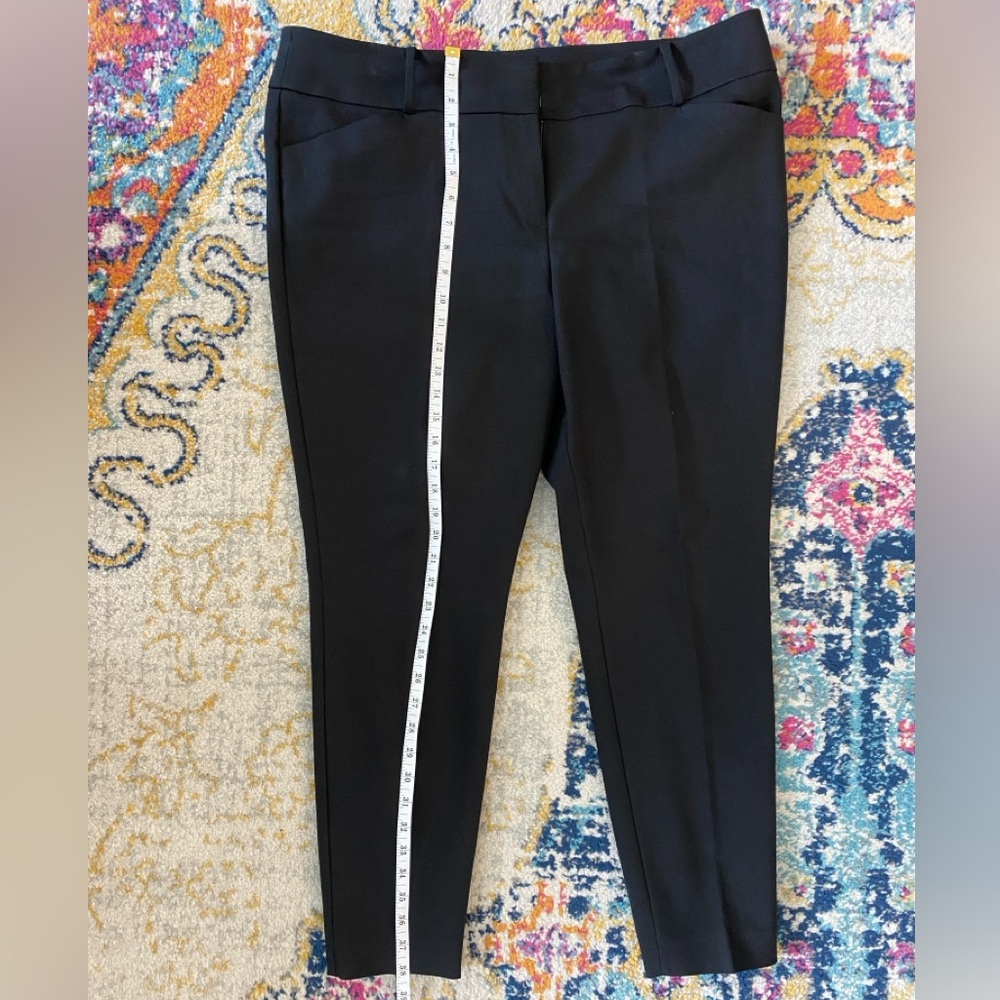 LOFT Plus Black Marisa Skinny Trousers Size 16P